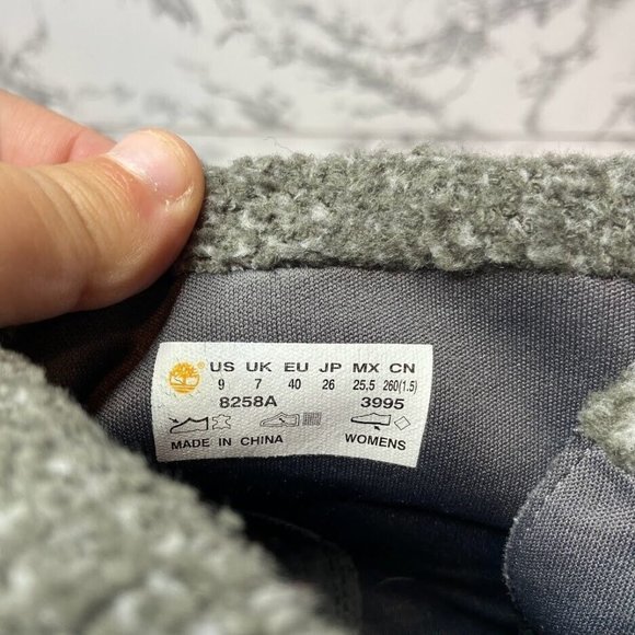 Timberland Amston Roll-Top Boot Women Size 9 Black Suede Shoe Earthkeepers Wedge - Picture 7 of 9